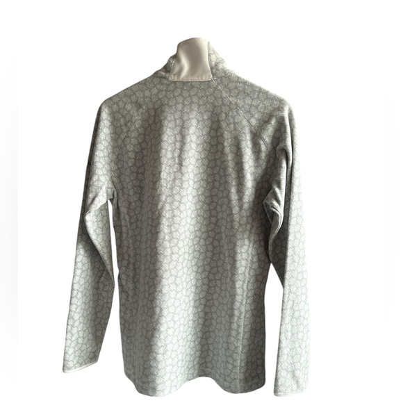 Columbia Womens Large Pullover 1/2 Zip Lightweight Jacket Gray White - Picture 2 of 8